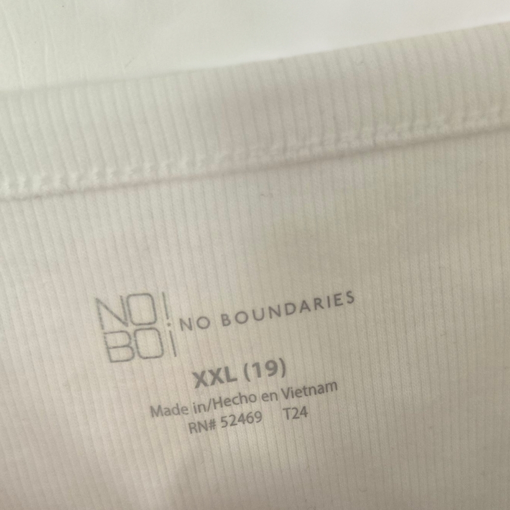 NWT No Boundaries Cream Camisole Crop Top Size XXL - Picture 3 of 3